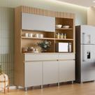 Armário de Cozinha 4 Portas 2 Gavetas 160cm Torre Angular 100% Mdf Realeza