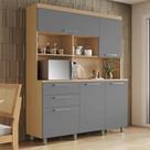 Armário de Cozinha 5 Portas 2 Gavetas 160cm 100% Mdf Nobreza