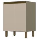 Armário de Cozinha 60 Cm Évelin 2 Portas 1 Prateleira Duna/Cristal - Henn
