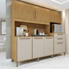 Armário de Cozinha 7 Portas 2 Gavetas Quartzo