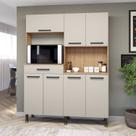 Armário de Cozinha 7 Portas e 1 Gaveta