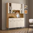 Armário de Cozinha 8 Portas 2 Gavetas Golden Freijo/Soft - SSX Multicoisas