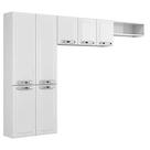 Armário de Cozinha Aço Itatiaia 3 Peças Kit Rose Branco