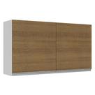Armário De Cozinha Aéreo 100% MDF 120 cm 2 Portas Branco/Rustic Acordes Madesa Armário De Cozinha Aéreo 100% MDF 120 cm 2 Portas Branco/Rustic Acordes Madesa