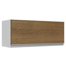 Armário De Cozinha Aéreo 100% MDF 80 cm 1 Porta Branco/Rustic Acordes Madesa Armário De Cozinha Aéreo 100% MDF 80 cm 1 Porta Branco/Rustic Acordes Madesa