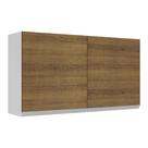 Armário de Cozinha Aéreo 120 cm 2 Portas Branco/Rustic Glamy Madesa