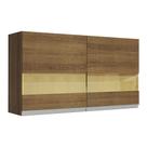 Armário de Cozinha Aéreo 120 cm 2 Portas com Vidro Rustic Glamy Madesa