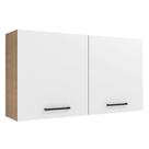 Armário de Cozinha Aéreo 120 cm 2 Portas Rustic/Branco Agata Madesa Armário de Cozinha Aéreo 120 cm 2 Portas Rustic/Branco Agata Madesa