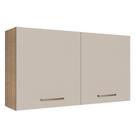 Armário de Cozinha Aéreo 120 cm 2 Portas Rustic/Crema Agata Madesa