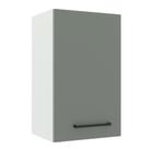Armário de Cozinha Aéreo 40 cm 1 Porta Branco/Cinza Agata Madesa
