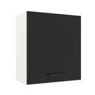 Armário de Cozinha Aéreo 60 cm 1 Porta Branco/Preto Agata Madesa Armário de Cozinha Aéreo 60 cm 1 Porta Branco/Preto Agata Madesa