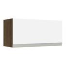 Armário de Cozinha Aéreo 70 cm 1 Porta Basculante Rustic/Branco Glamy Madesa