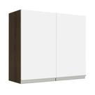 Armário de Cozinha Aéreo 70 cm 2 Portas Rustic/Branco Glamy Madesa Armário de Cozinha Aéreo 70 cm 2 Portas Rustic/Branco Glamy Madesa
