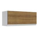 Armário de Cozinha Aéreo 80 cm 1 Porta Suspensa Branco/Rustic Glamy Madesa Armário de Cozinha Aéreo 80 cm 1 Porta Suspensa Branco/Rustic Glamy Madesa
