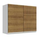 Armário de Cozinha Aéreo 80 cm 2 Portas Branco/Rustic Glamy Madesa