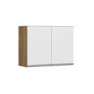 Armário de Cozinha Aéreo 80cm 2 Portas Linha Harmonia 03.0462 Semplicitá Móveis