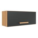 Armario de Cozinha Aéreo Basculante Intenza 80cm 1 Porta Freijó/Chumbo - Nicioli