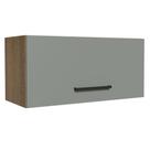 Armário de Cozinha Aéreo de Cozinha 70 cm 1 Porta Basculante Rustic/Cinza Agata Madesa