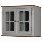 Armário de Cozinha Aéreo Hannover de Madeira 80 cm com 2 Portas de Vidro - M550700V80 Armário de Cozinha Aéreo Hannover de Madeira 80 cm com 2 Portas de Vidro - M550700V80