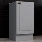 Armário de Cozinha Americana 1 Porta 100% Mdf Cinza C365 - Henn