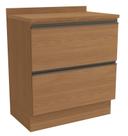 Armário de Cozinha Balcão 2 Gavetas 80cm com Tampo G755 Maxxi Canela Kappesberg Armário de Cozinha Balcão 2 Gavetas 80cm com Tampo G755 Maxxi Canela Kappesberg