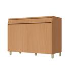 Armário de Cozinha Balcão 2 Portas 2 Gavetas 100% MDF Simone Mendes 120cm