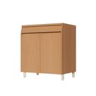 Armário de Cozinha Balcão 2 Portas 2 Gavetas 100% MDF Simone Mendes 80cm