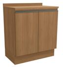 Armário de Cozinha Balcão 2 Portas 80cm com Tampo G744 Maxxi Canela Kappesberg