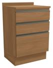Armário de Cozinha Balcão 3 Gavetas 60cm com Tampo G743 Maxxi Canela Kappesberg Armário de Cozinha Balcão 3 Gavetas 60cm com Tampo G743 Maxxi Canela Kappesberg