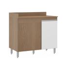 Armário de Cozinha Balcão de Canto 94x52cm Linha Harmonia 03.0459 Semplicitá Movéis
