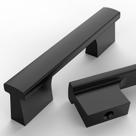 Armário de cozinha com alças Asidrama 76 mm, preto fosco, pacote com 10 Armário de cozinha com alças Asidrama 76 mm, preto fosco, pacote com 10