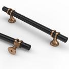 Armário de cozinha com alças Asidrama, pacote com 10, 13 cm, bronze, preto Armário de cozinha com alças Asidrama, pacote com 10, 13 cm, bronze, preto