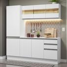 Armário de Cozinha Compacta 100% MDF 170 cm Smart Madesa 01 Armário de Cozinha Compacta 100% MDF 170 cm Smart Madesa 01