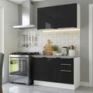Armário de Cozinha Compacta 120 cm Lux Madesa 01