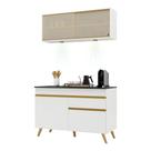 Armário de Cozinha Compacta 120cm com Leds Veneza Up Multimóveis V2013