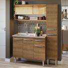 Armário de Cozinha Compacta 137cm com Pia Rustic Emilly Madesa 10 Armário de Cozinha Compacta 137cm com Pia Rustic Emilly Madesa 10