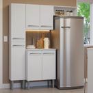 Armário de Cozinha Compacta 156cm Emilly Madesa Branco 03