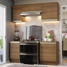 Armário de Cozinha Compacta 180cm Rustic Glamy Madesa 12 Armário de Cozinha Compacta 180cm Rustic Glamy Madesa 12