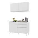 Armário de Cozinha Compacta 2 peças MP3687.891 Veneza Branco Armário de Cozinha Compacta 2 peças MP3687.891 Veneza Branco