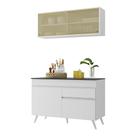 Armário de Cozinha Compacta 2 peças MP3688.891 Veneza Multimóveis Branco Armário de Cozinha Compacta 2 peças MP3688.891 Veneza Multimóveis Branco