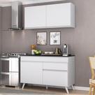 Armário De Cozinha Compacta 2 Peças Veneza Branco Armário De Cozinha Compacta 2 Peças Veneza Branco