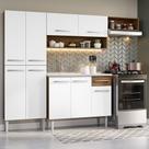 Armário De Cozinha Compacta 229cm Com Pia Rustic/branco Emilly Madesa 12 Rustic/branco Armário De Cozinha Compacta 229cm Com Pia Rustic/branco Emilly Madesa 12 Rustic/branco