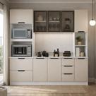 Armário de Cozinha Compacta 4 peças 230cm Meena Politorno Móveis
