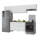 Armário de Cozinha Compacta 4 peças MP3697.891 Veneza Branco Armário de Cozinha Compacta 4 peças MP3697.891 Veneza Branco