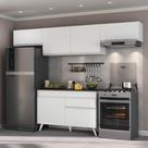 Armário De Cozinha Compacta 4 Peças Veneza Branco