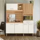 Armário de Cozinha Compacta 7 Portas 1 Gaveta Yara