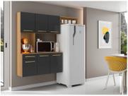 Armário de Cozinha Compacta Aramóveis Carol com Balcão 6 Portas 1 Gaveta