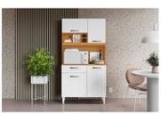 Armário de Cozinha Compacta Aramóveis Malva 4 Portas 1 Gaveta