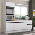 Armário De Cozinha Compacta Branco/preto