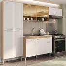 Armário de Cozinha Compacta com Balcão para Pia e Paneleiro Paris Multimóveis MP2229